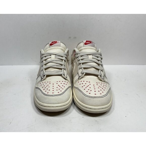 Nike Dunk Low Sashiko Denim Light Orewood Canvas DV0834-100 2022 Men’s Size 8.5 - Picture 2 of 8